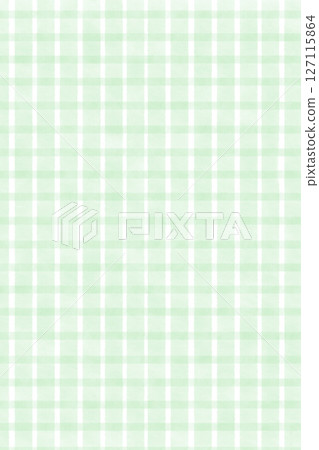 Fresh green watercolor checkered pattern background illustration material Simple wallpaper 127115864