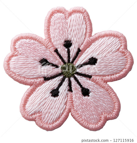 櫻花花瓣刺繡補丁 127115916