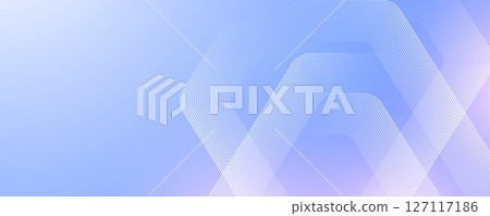 Modern medical or health care scientific abstract background with hexagons. Geometric stripe line art design for poster, brochure, cover, banner, header, website, presentation template 127117186