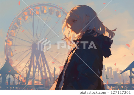 遊樂園裡的女人 127117201