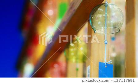 Summer is here! The sound of wind chimes lowers the perceived temperature by about 2 degrees 127117691