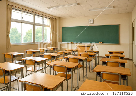 School classroom illustration 3 127118526