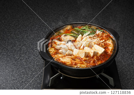 牡蠣的泡菜Nabe 127118836