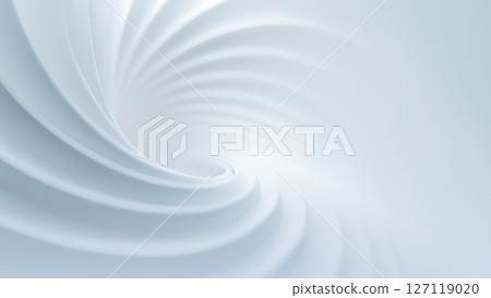 Soft swirling patterns create an abstract look against a white backdrop, conveying a sense of tranquility and elegance. 127119020