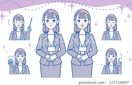 Business woman set 127119697