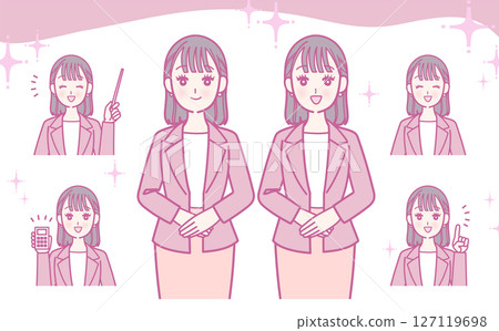 Business woman set 127119698