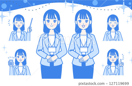 Business woman set 127119699
