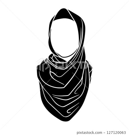 Muslim Girl Hijab silhouette Muslim Girl Hijab silhouette 127120063