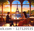 [Adobe Firefly] Relaxing with a cup of coffee at a cafe along the Seine 43 127120535