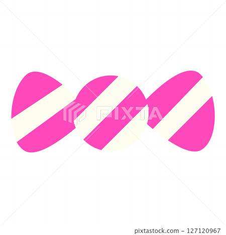 Pink and white striped candy icon Pink and white striped candy icon 127120967