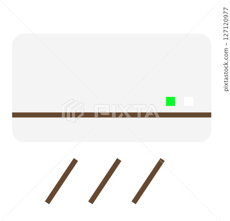 冷卻模式下的空調圖標 127120977