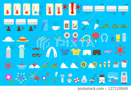 圖示集,打造舒適夏日 圖示集,打造舒適夏日 127120989