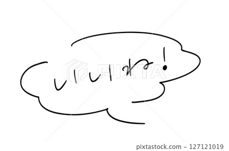 Like! ｜ Handwritten message with speech bubble 127121019