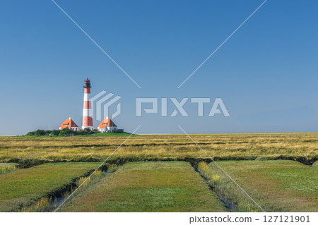 Westerheversand Lighthouse, Westerhever, Schleswig-Holstein, Germany Westerheversand Lighthouse, Westerhever, Schleswig-Holstein, Germany 127121901