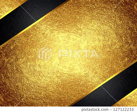 Luxurious gold foil texture black gold line design 127122233