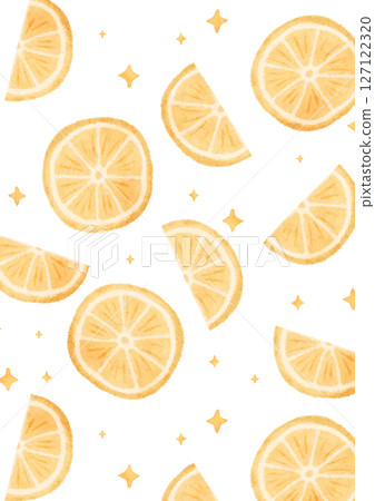 可愛的檸檬無縫模式 127122320