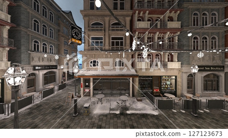 A city with cobblestones A city with cobblestones 127123673