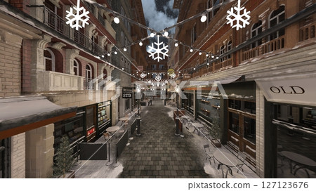 A city with cobblestones A city with cobblestones 127123676