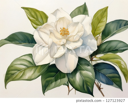 a white gardenia flower 127123927