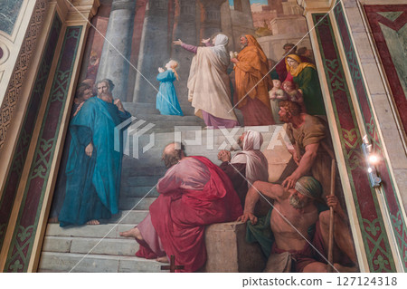 Saint-sulpice church, lateral chapel, Paris, France 127124318