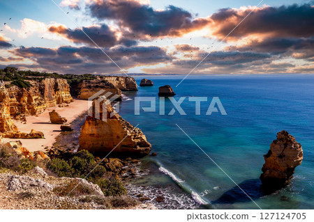Marinha beach, Algarve, Portugal Marinha beach, Algarve, Portugal 127124705