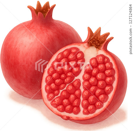 水彩水果插圖圖像 127124864