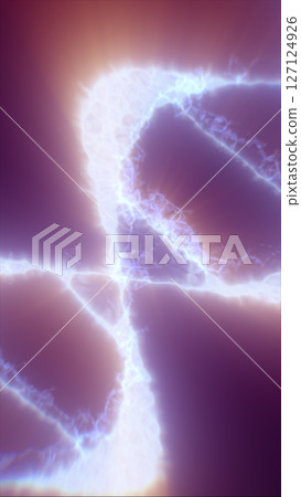 Abstract view of interconnected glowing energy strands in soft violet and pink hues, forming neural-like shapes Abstract view of interconnected glowing energy strands in soft violet and pink hues, forming neural-like shapes 127124926