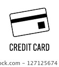 Credit card icon 127125674