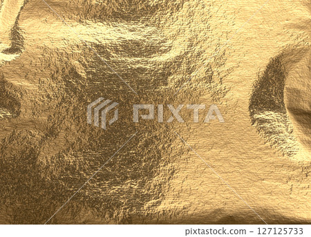 Golden foil texture with a fine, glossy finish, creating a luxurious, vintage backdrop. Elegant and Golden foil texture with a fine, glossy finish, creating a luxurious, vintage backdrop. Elegant and 127125733