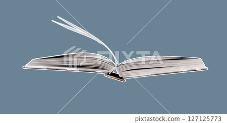 Hand flipping through the pages of an open book in a library, symbolizing knowledge and wisdom. A Hand flipping through the pages of an open book in a library, symbolizing knowledge and wisdom. A 127125773