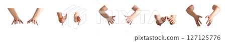 Hand gently holding and manipulating an invisible object, showcasing a natural, elegant gesture. Hand gently holding and manipulating an invisible object, showcasing a natural, elegant gesture. 127125776