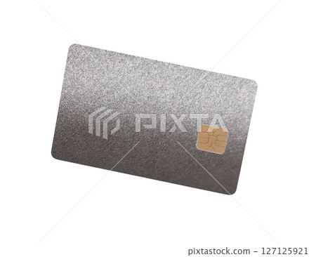Bank card with chip, showcasing electronic payment and secure transactions for online shopping and Bank card with chip, showcasing electronic payment and secure transactions for online shopping and 127125921