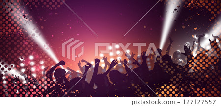music concert disco party banner 127127557