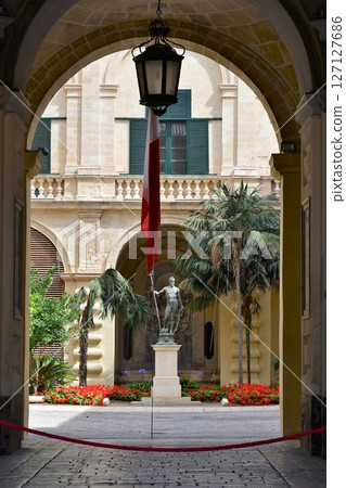 Republic of Malta, Malta, Valletta, Grand Master's Palace, Neptune's Courtyard Republic of Malta, Malta, Valletta, Grand Master's Palace, Neptune's Courtyard 127127686