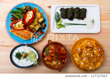 Set of Bulgarian dishes Set of Bulgarian dishes 127127825