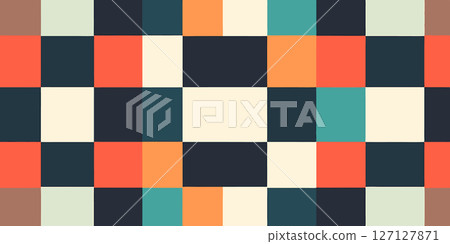 Stunning Geometric Pattern Abstract Color Block Design Background 127127871