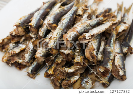 Sardines baked in oven 127127882