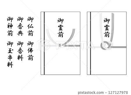 這是弔唁信封及其題詞的插圖。 這是弔唁信封及其題詞的插圖。 127127978