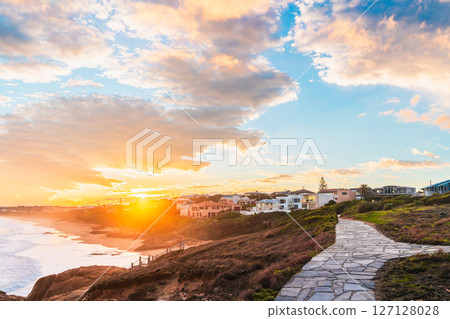 Sunset above the Encounter Bay viewed from Knight Beach Sunset above the Encounter Bay viewed from Knight Beach 127128028