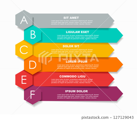 Infographic design template with place for your data. Vector illustration. Infographic design template with place for your data. Vector illustration. 127129043