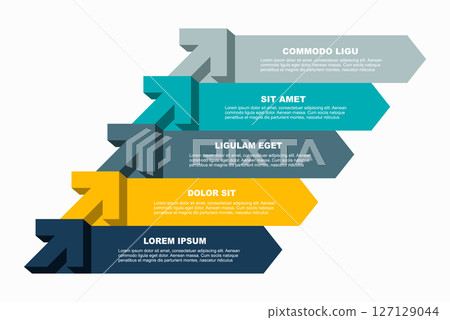 Infographic design template with place for your data. Vector illustration. Infographic design template with place for your data. Vector illustration. 127129044