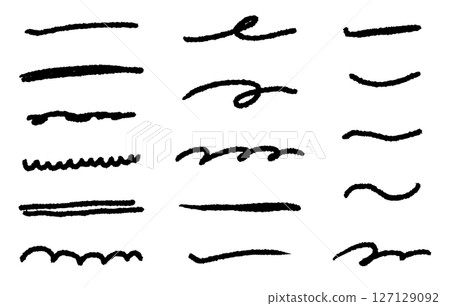 柔和的手繪線條集 柔和的手繪線條集 127129092