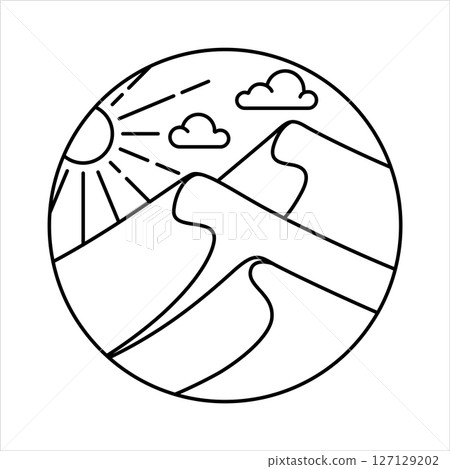 natural scenery in the frame illustration 127129202