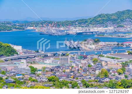 （長崎縣）佐世保港及街道景觀 127129297