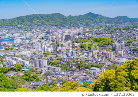 (Nagasaki Prefecture) Sasebo Port and Townscape (Nagasaki Prefecture) Sasebo Port and Townscape 127129302