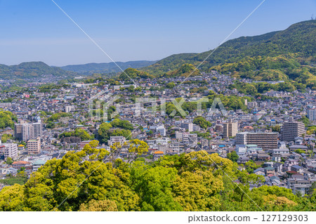 (Nagasaki Prefecture) Sasebo Port and Townscape (Nagasaki Prefecture) Sasebo Port and Townscape 127129303