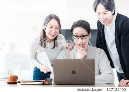 Businessman surprised by shocking price Businessman surprised by shocking price 127129403