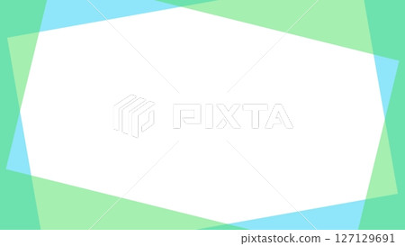 Blue and green line frame Blue and green line frame 127129691