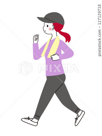 年輕女子走 年輕女子走 127129718