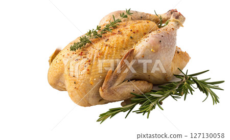 Chicken  food  white background Chicken  food  white background 127130058